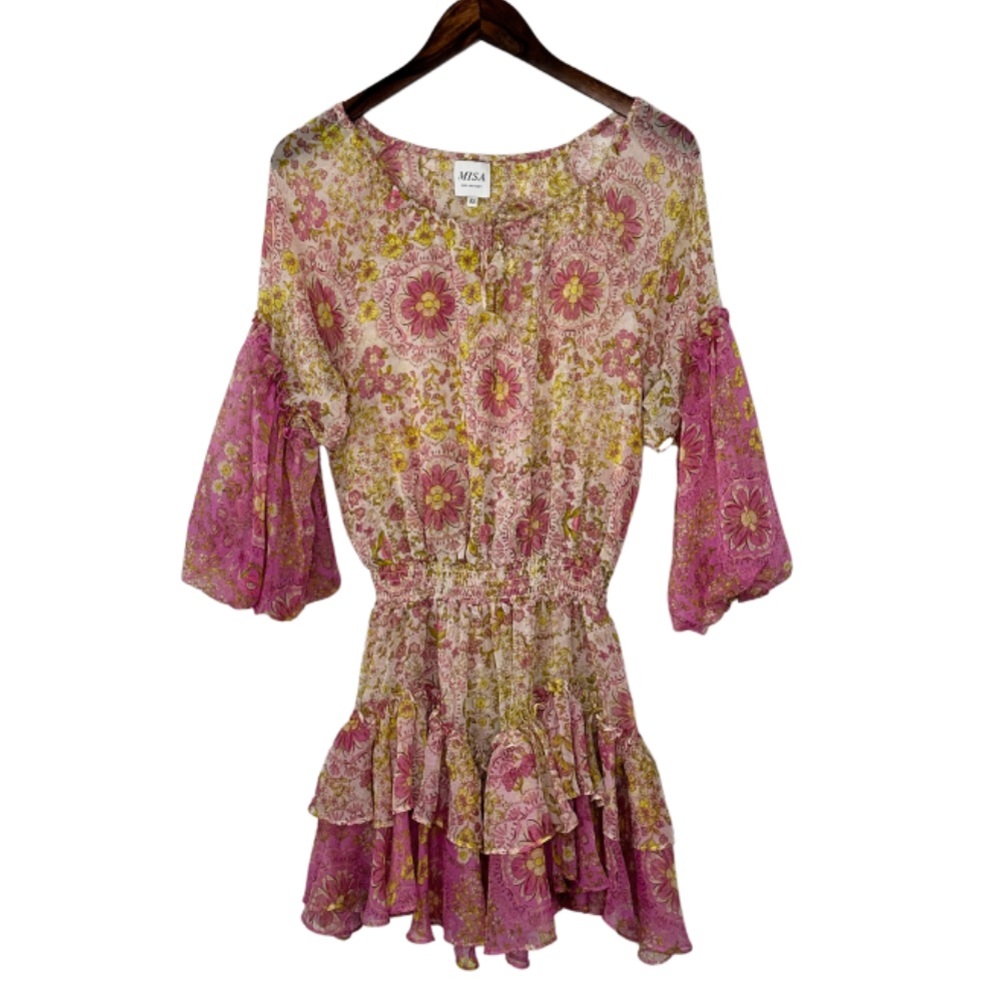 MISA Los Angeles Viviana Floral Mini Dress Size XS